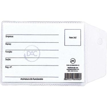 Imagem de Porta Documento para RG com Aba 80x110mm. 100unid - Dac