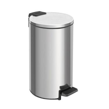 Imagem de Lixeira Loop Aço Inox Polido Balde Interno e Pedal 5 Litros - Tramontina 94547/005