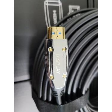 Imagem de Cabo hdmi 2.0 fibra óptica 4k 3d uhd 50 metros alzotec