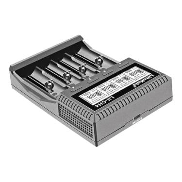 Imagem de Carregador de Pilhas P/4 AA, AAA e Li-ion Liitokala Lii-CH4 Inteligente Visor LCD Entrada USB