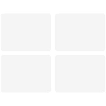 Imagem de GASARÉ, Conjunto de 4 Jogos Americanos de Silicone, Antiderrapantes, Fáceis de Limpar, Resistentes ao Calor, Flexíveis, 20% mais Espessos, 40,6 x 30,4 cm x 1,1mm, (Branco)