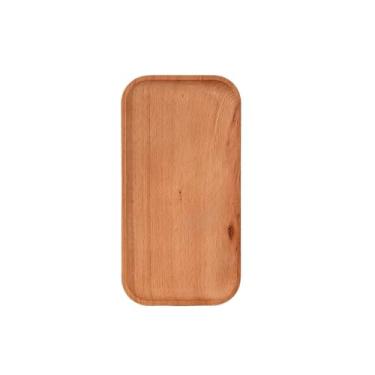 Imagem de Bandejas de servir em casa, bandeja de madeira, bandeja de dim sum para sala de estar, bandeja retangular para pequenos itens, bandeja decorativa para chá da tarde, suco de café, bandeja decorativa
