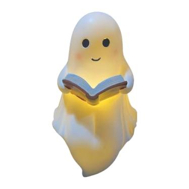 Imagem de Generic Luminária de leitura fantasma, estatueta fantasma, decoração de Halloween, novidade, iluminação decorativa para mesa, estudo, quarto, lareira