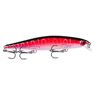 Imagem de ZZTWER 1 iscas de pesca Minnow 11 cm 13 g isca flutuante de robalo artificial duro wobbler topwater barulhento Crankbait equipamento de pesca