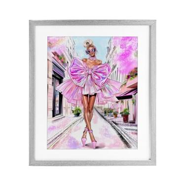 Imagem de Stupell Industries Fashionista em grande cidade cinza impressão emoldurada sob vidro design por Jess Stempel, 40,6 x 33,5