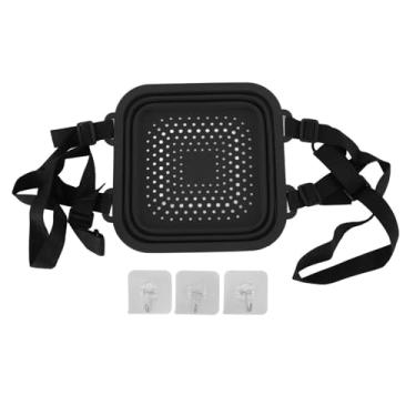 Imagem de Kit de Chuveiro de Gelo Dobrável Banheira de Gelo Banheira de Mergulho de água Fria Balde de Banho de Gelo para Adultos Terapia Fria (BLACK)