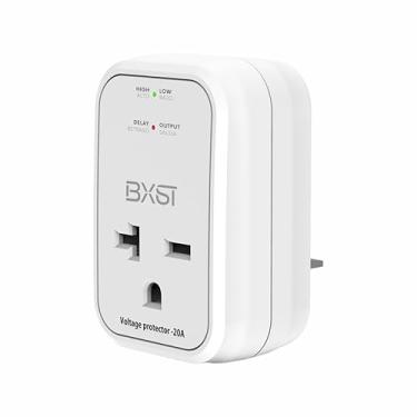 Imagem de BXST Protetor contra sobretensão de 220 V, protetor eletrônico de tensão para eletrodomésticos, protetor de sobretensão para geladeiras, um plugue de saída, 20A, 4400W