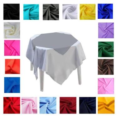 Imagem de Kit 10 Toalha Cobre Mancha Medidas 75x75 Mesa Posta Festas Restaurante