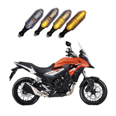 Imagem de Kit 4 Setas Sequenciais P26 S Honda CB 500X 2010 2011 2012 2013 2014 2