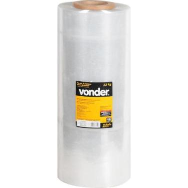 Imagem de Filme Stretch 500X870 M 25 Micra Rolo Com Aprox. 12Kg Vonder