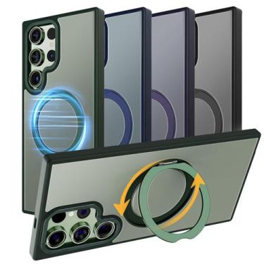 Imagem de Capa magnética MAGIC JOHN para Samsung Galaxy S22 Ultra Verde