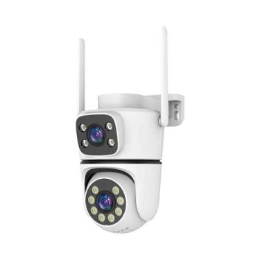 Imagem de Câmera IP PTZ Tuya HD À Prova d'Água Com Lente Dupla 5G Wifi Visão Not