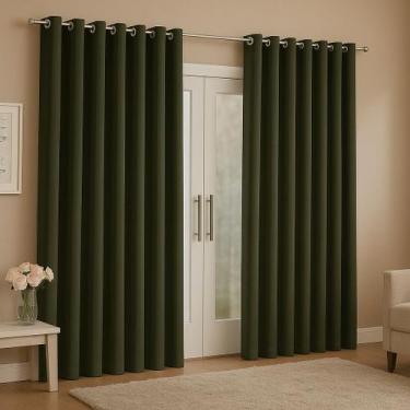 Imagem de Cortina Para Sala Ou Quarto Grande 3,00x2,50 metros Ideal Sala Quarto 