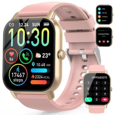 Imagem de Smartwatch Ddidbi para mulheres com chamadas, frequência cardíaca IP68