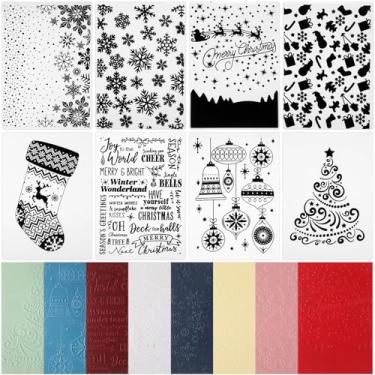 Imagem de Geiserailie 8 pastas de gravação em relevo para máquina de gravação em relevo, pastas de coração para fazer cartões, faça você mesmo, álbum de fotos, álbum de fotos, decoração de artesanato 15 x 10 cm