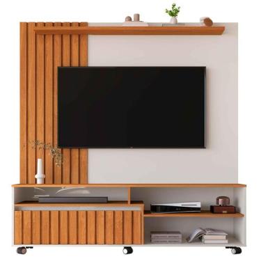Imagem de Estante Home Para Tv até 60 Polegadas Havana 160cm Nature com OffWhite