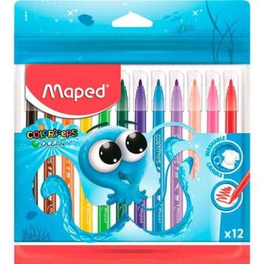 Imagem de Hidrocor Maped color peps oceano com 12 cores
