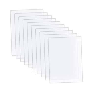 Imagem de FLCPJGV Pacote com 10 Folhas de Acrílico Transparente para Pintura, Porta-retratos,