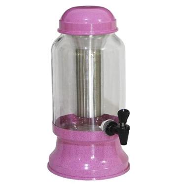 Imagem de Suqueira Barrica Vidro 3,2 Lt Porta Gelo(Rosa Pig)