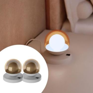 Imagem de Kit 2 Abajur de Mesa Moderno dama de Alumínio Bivolt com Globo vidro 1