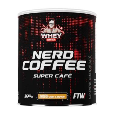 Imagem de Nerd Coffee Super Café 300g Sabor doce de leite Whey Nerd
