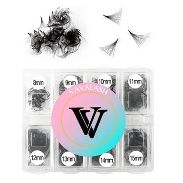 Imagem de Extensões de cílios VAVALASH 600 Ventiladores pré-fabricados 8-15 mm 1