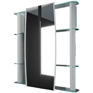 Imagem de Armário 62x64cm Sobrepor Slip I Silver - 13137 - Cris-metal Armario 62x64cm Sobrepor Slip I Silver 13137 Cris-metal