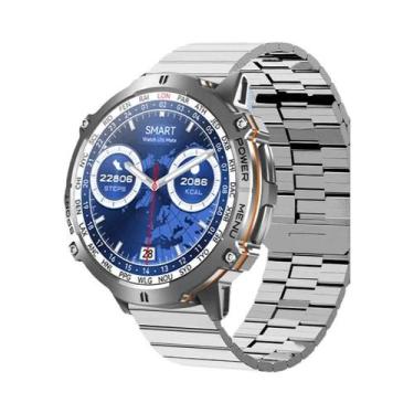 Imagem de Relógio Inteligente Militar Masculino Com Tela AMOLED HD De 1,73 Poleg