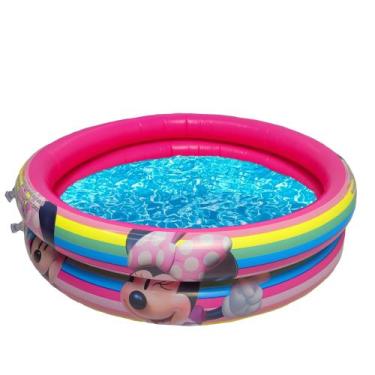 Imagem de Piscina Banheira Inflável Minnie 21 Litros Infantil Criança Menina - M