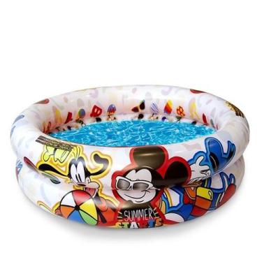 Imagem de Piscina Banheira Inflável Mickey 37 Litros Infantil Criança Menino - M