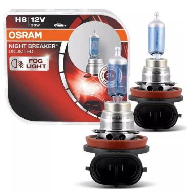 Imagem de Lâmpada Halógena H8 NightBreaker 35W Duo Osram (Par)