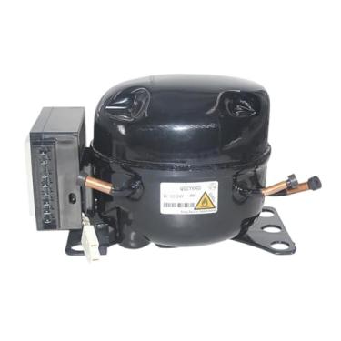 Imagem de Compressor de ar para refrigeração automotiva 12V 24V DC, refrigerador e freezer compatível com energia solar marinha QDZY60D R600A