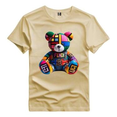 Imagem de Camisa Masculina Premium Estampada Urso Colorido Desenho - Versitz, Be