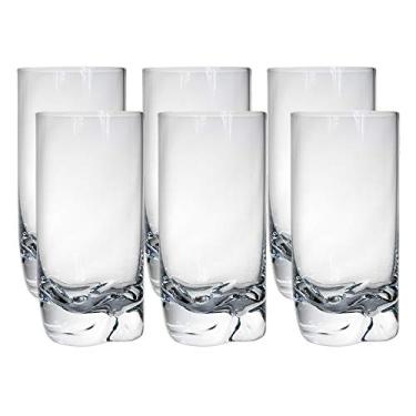 Imagem de Jogo de Copos Altos em Cristal Ecológico, Rocks, A14 cm, 6 Peças, 350 ml, Bohemia, Transparente