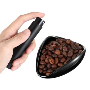 Imagem de YBEATY Kit de copo dosador de grãos de café e frasco de spray kit de acessórios de café expresso de cerâmica spray redutor de estática para chá de cerveja conjunto de acessórios de barista acampamento