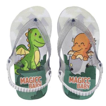 Imagem de Chinelo Menino Bebê Sandália Dragões Bebês Magicc Baby, 21/22