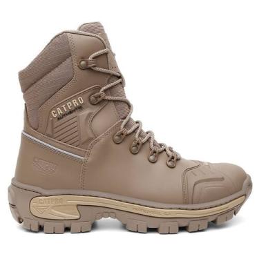 Imagem de Bota Masculina Militar Couro Bovino Cano Alto Adventure Reforçada Tati