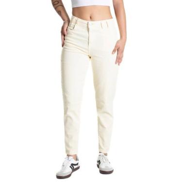 Imagem de Calça Sarja Sawary Mom - 281690 - amarelo 36, Amarelo, 36