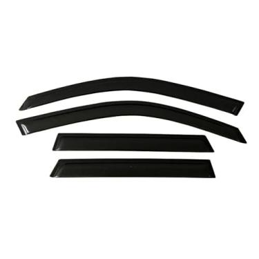 Imagem de GRJQRKHZ Defletor de janela lateral de carro para MERC&edes B&ENZ S-Class W222 2014-2020 Viseira de porta Weathershied proteção contra vento sol chuva protetores de janela lateral defletores de vento