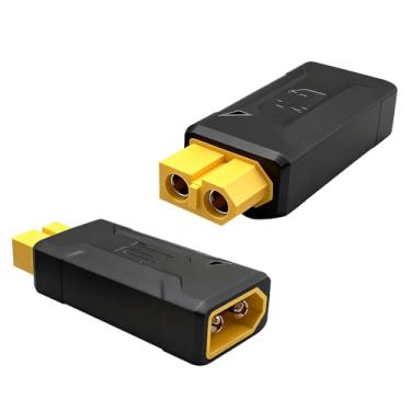 Imagem de 2 peças XT60 adaptador conector macho para fêmea XT60 adaptador sem fio para controle remoto RC FPV veículos aviões drones armazenamento de energia painel solar
