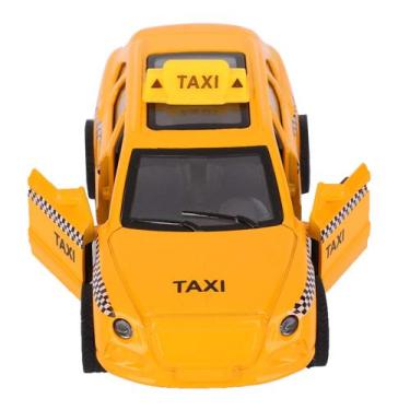 Imagem de Modelo de carro de brinquedo Agatige Alloy Taxi em escala 1:32 com som