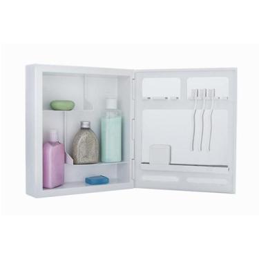 Imagem de Armário Plástico Astra Banheiro Sobrepor Branco