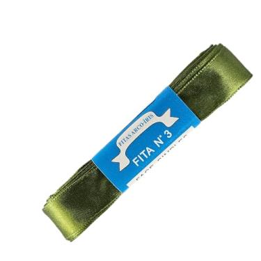 Imagem de TRADER, Fita De Cetim Trader 15mm N°3 Com 10 Metros, COR 108 VERDE MUSGO