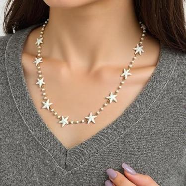 Imagem de Colar de concha de praia para mulheres, joias de verão, colares e presentes