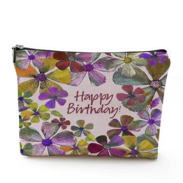 Imagem de Presentes de aniversário de Dia das Mães para mulheres, amigas, irmãs, mães, tias, artigos de festa de aniversário, decorações e bolsas de cosméticos