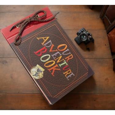 Imagem de Álbum de fotos em relevo com palavras em relevo, capa dura, filme, viagem, scrapbook para aniversário, casamento, viagem, presentes de Natal exclusivos para amigos