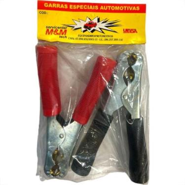 Imagem de Garra Bateria Com Manopla 500A. 1 Par Vermelha+Preta - UEDA / AKIYOSHI