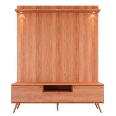 Imagem de Rack Bancada Com Painel Para Tv De Até 70 Rivire 1 Porta Jequitiba