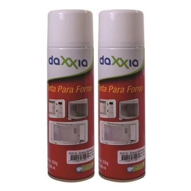 Imagem de 2 Spray Tinta Branca Forno Microondas Daxxia 300ml