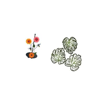 Imagem de Fenteer Porta-papel Toalha Criativo em Madeira com Estampa de Tropical E Folhas de Palmeira, Suporte Vertical Antiderrapante E Decoração de Parede Co